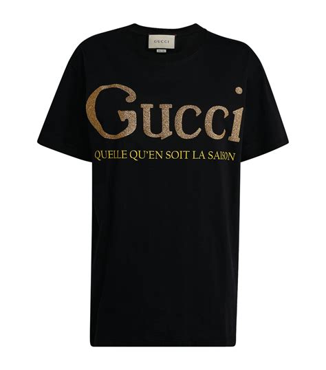 gucci tshirt womens|women gucci slogan t shirt.